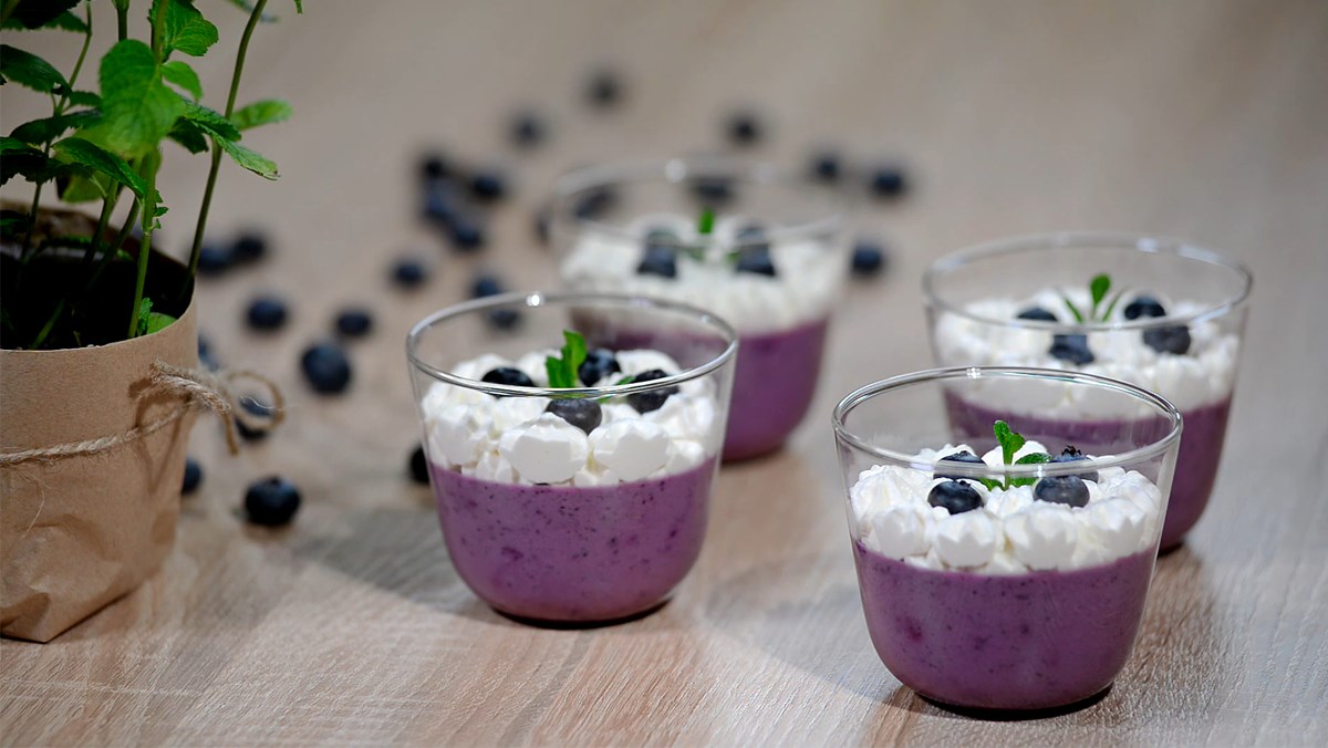 cách làm panna cotta việt quất 1