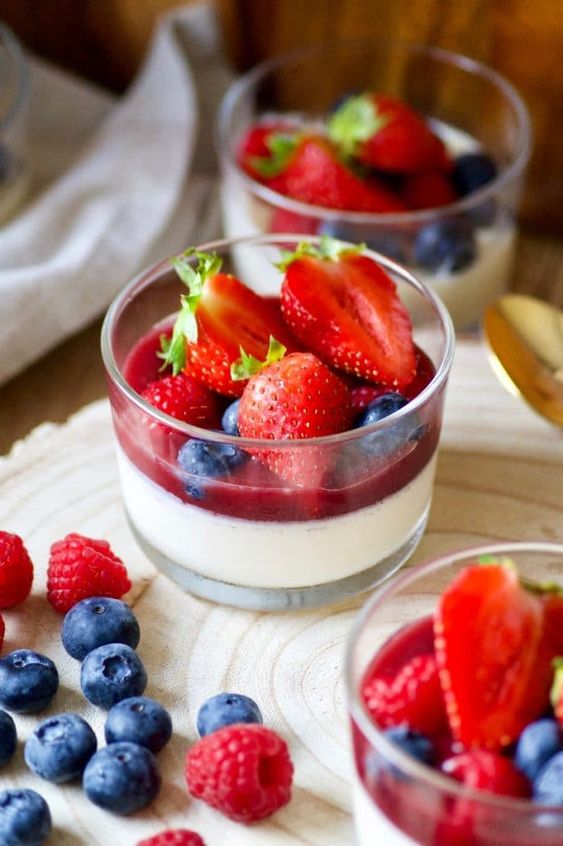 cách làm panna cotta việt quất 3